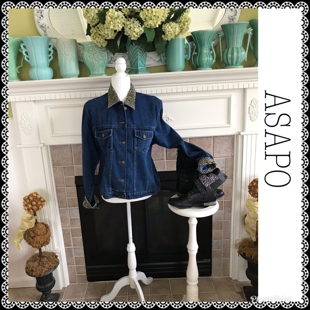 ASAPO Jean jacket, NWT size L